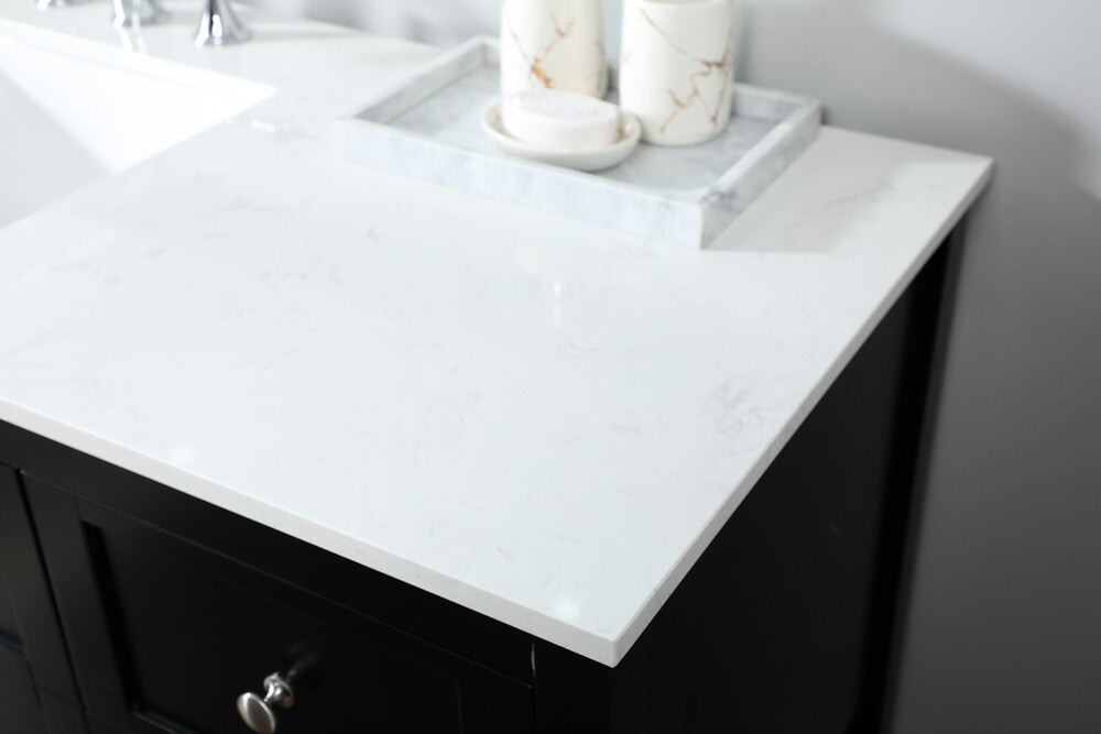 Elegant Furniture & Lighting - Theo 60 inch Single bathroom vanity in black - VF16460BK veiw 12