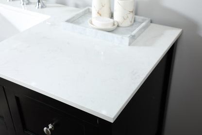 Elegant Furniture & Lighting - Theo 60 inch Single bathroom vanity in black - VF16460BK veiw 12