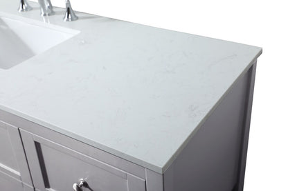 Elegant Furniture & Lighting - Theo 60 inch Single bathroom vanity in grey - VF16460GR veiw 4