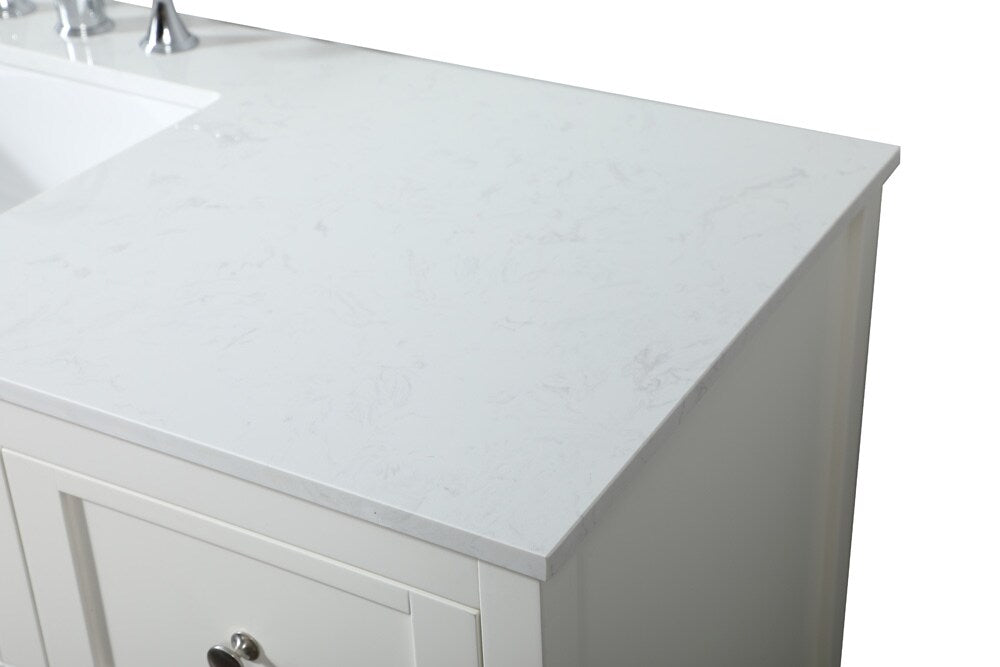 Elegant Furniture & Lighting - Theo 60 inch Single bathroom vanity in white - VF16460WH veiw 4