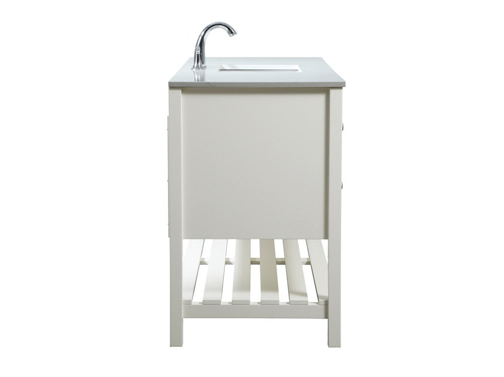 Elegant Furniture & Lighting - Theo 60 inch Single bathroom vanity in white - VF16460WH veiw 7