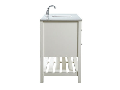 Elegant Furniture & Lighting - Theo 60 inch Single bathroom vanity in white - VF16460WH veiw 7