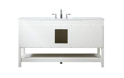 Elegant Furniture & Lighting - Theo 60 inch Single bathroom vanity in white - VF16460WH veiw 8