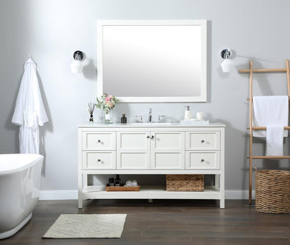 Elegant Furniture & Lighting - Theo 60 inch Single bathroom vanity in white - VF16460WH veiw 11