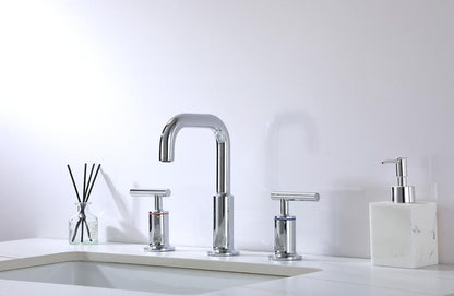 Elegant Furniture & Lighting - Tobias 8 inch Widespread Double Handle Bathroom Faucet in Chrome - FAV-1010PCH veiw 4