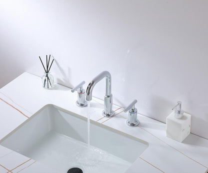 Elegant Furniture & Lighting - Tobias 8 inch Widespread Double Handle Bathroom Faucet in Chrome - FAV-1010PCH veiw 6