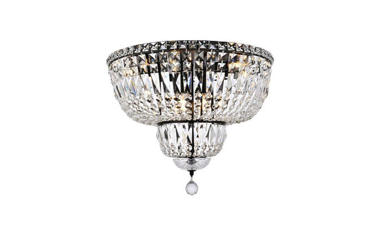 Elegant Furniture & Lighting - Tranquil 20 inch black flush mount - V2528F20BK/RC veiw 1