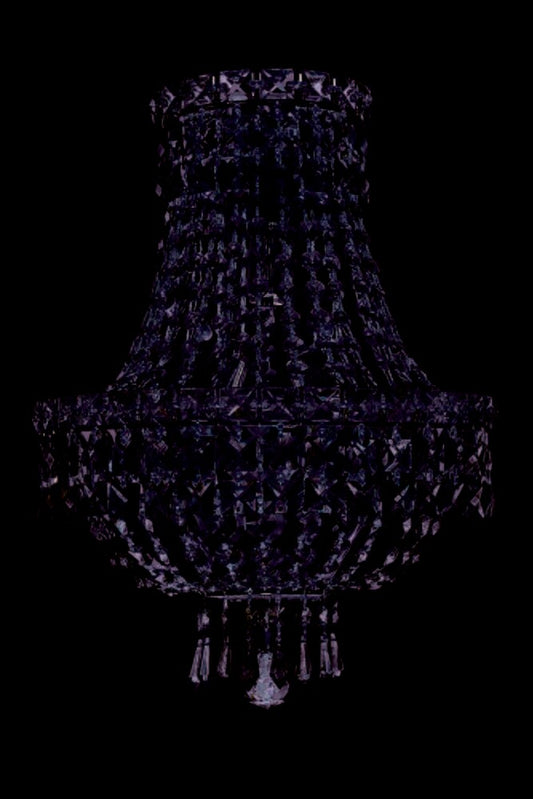 Elegant Furniture & Lighting - Tranquil 3 light Gold Wall Sconce Clear Royal Cut Crystal - V2528W12G/RC veiw 1