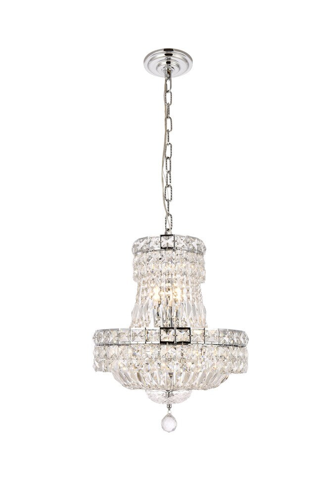 Elegant Furniture & Lighting - Tranquil 6 light Chrome Pendant Clear Royal Cut Crystal - V2528D14C/RC veiw 1