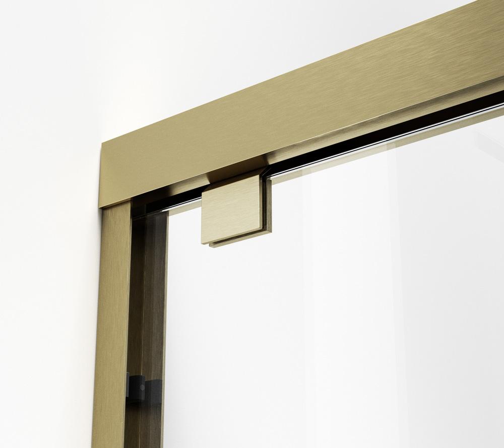 Elegant Furniture & Lighting - Trenton Semi-frameless tub door 60 x 60 Brushed Gold - TD333-6060BGD veiw 7