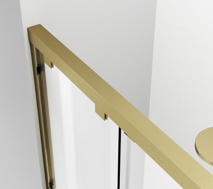 Elegant Furniture & Lighting - Trenton Semi-frameless tub door 60 x 60 Brushed Gold - TD333-6060BGD veiw 8