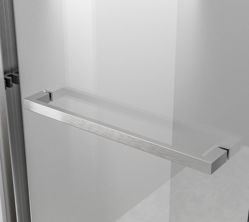 Elegant Furniture & Lighting - Trenton Semi-frameless tub door 60 x 60 Brushed Nickel - TD333-6060BNK veiw 8