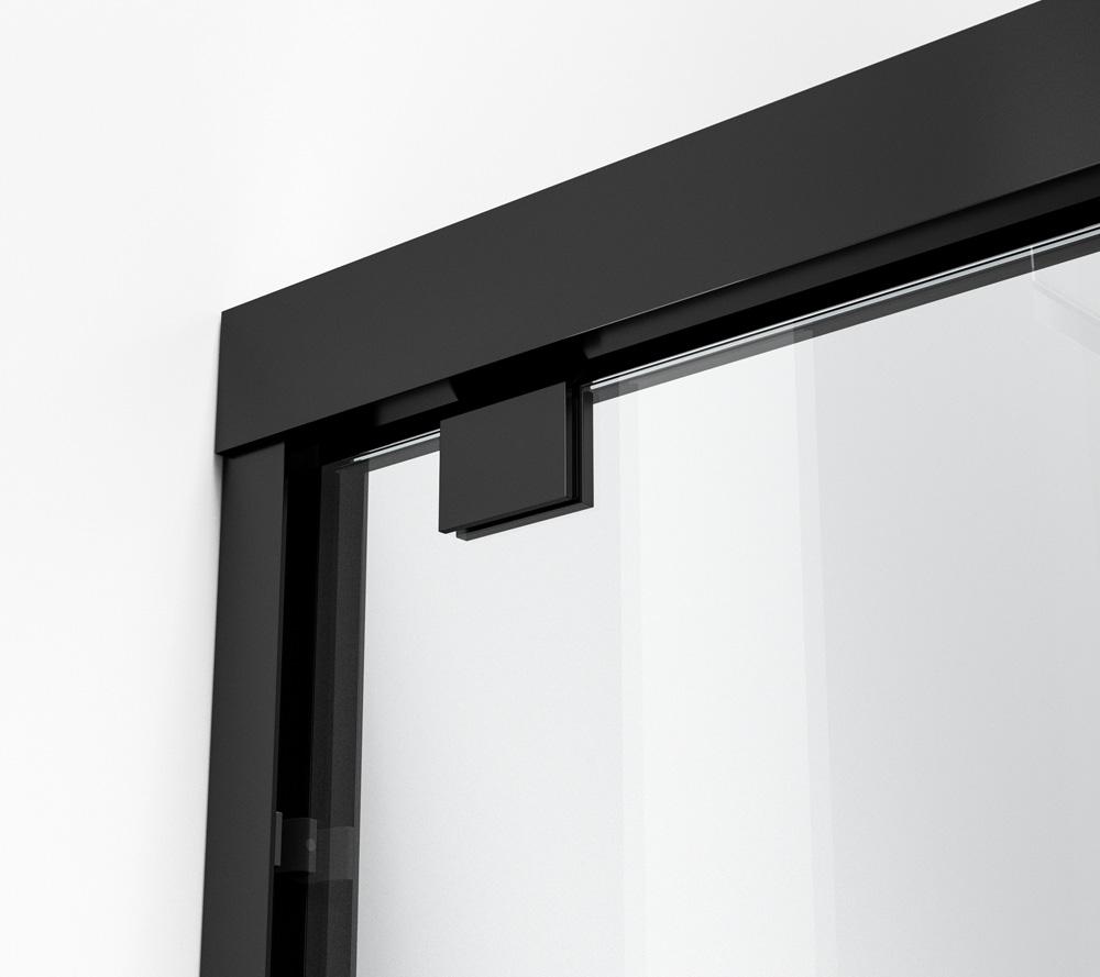 Elegant Furniture & Lighting - Trenton Semi-frameless tub door 60 x 60 Matte Black - TD333-6060MBK veiw 7