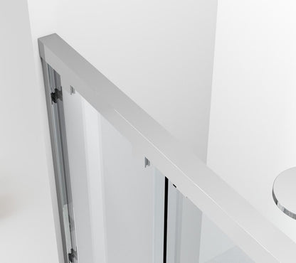 Elegant Furniture & Lighting - Trenton Semi-frameless tub door 60 x 60 Polished Chrome - TD333-6060PCH veiw 5