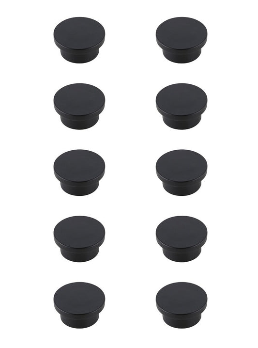 Elegant Furniture & Lighting - Trovon 1.6in Diameter Matte Black Oversize Round Knob Multipack (Set of 10) - KB2009-MB-10PK veiw 1