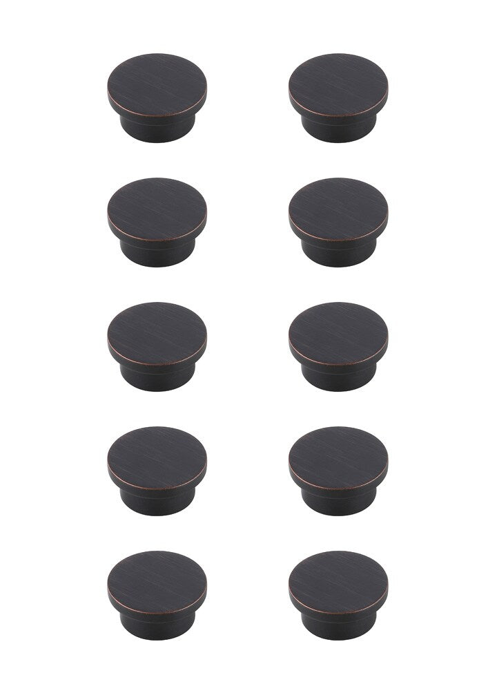 Elegant Furniture & Lighting - Trovon 1.6in Diameter Oil-rubbed Bronze Oversize Round Knob Multipack (Set of 10) - KB2009-ORB-10PK veiw 1