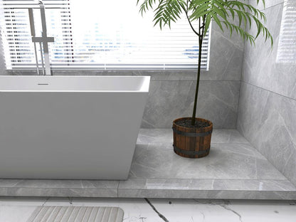 Elegant Furniture & Lighting - Turner 72 inch soaking rectangular bathtub in glossy white - BT21372GW veiw 6