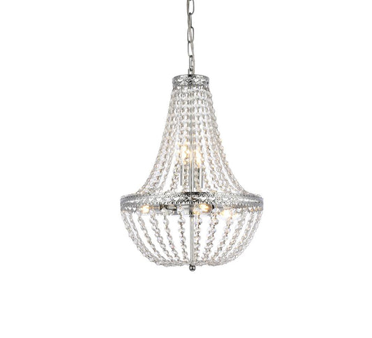 Elegant Furniture & Lighting - Valeria 14 inch pendant in chrome - 1113D14C veiw 1