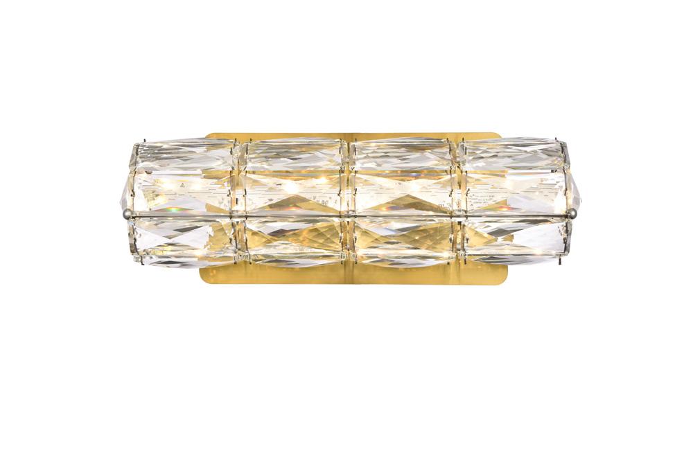 Elegant Furniture & Lighting - Valetta 12 inch LED linear wall sconce in gold - 3501W12G veiw 1