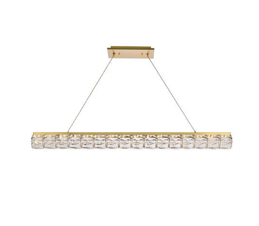 Elegant Furniture & Lighting - Valetta 48 inch LED linear pendant in gold - 3501D48G veiw 1