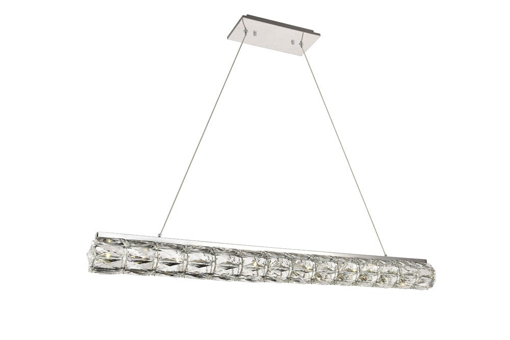 Elegant Furniture & Lighting - Valetta Integrated LED chip light Chrome Chandelier Clear Royal Cut Crystal - 3501D42C veiw 1