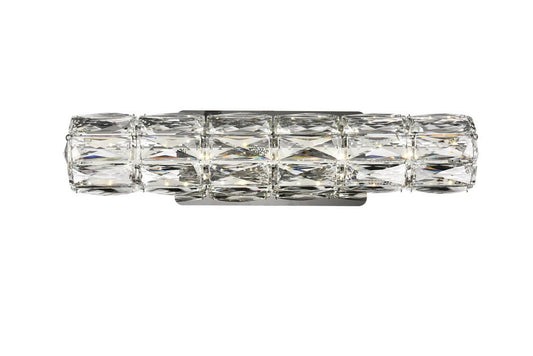 Elegant Furniture & Lighting - Valetta Integrated LED chip light Chrome Wall Sconce Clear Royal Cut Crystal - 3501W18C veiw 1