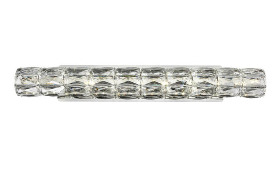 Elegant Furniture & Lighting - Valetta Integrated LED chip light Chrome Wall Sconce Clear Royal Cut Crystal - 3501W30C veiw 1
