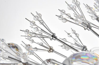 Elegant Furniture & Lighting - Vera 48 inch three tiers crystal starburst chandelier in chrome - 2500G48L3C veiw 6