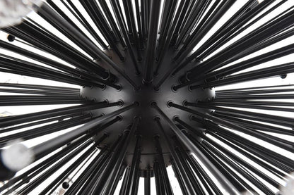 Elegant Furniture & Lighting - Vera 50 inch three tiers crystal starburst chandelier in black - 2500G50L3BK veiw 5