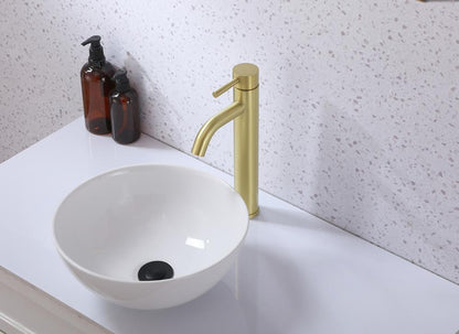 Elegant Furniture & Lighting - Victor Single Hole Single Handle Bathroom Faucet in Brushed Gold - FAV-1007BGD veiw 3
