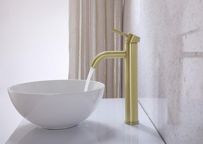 Elegant Furniture & Lighting - Victor Single Hole Single Handle Bathroom Faucet in Brushed Gold - FAV-1007BGD veiw 5