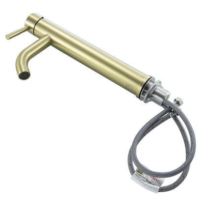 Elegant Furniture & Lighting - Victor Single Hole Single Handle Bathroom Faucet in Brushed Gold - FAV-1007BGD veiw 7