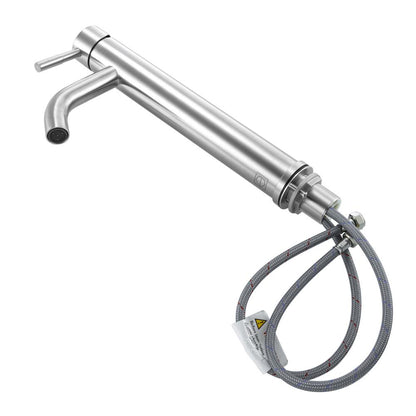 Elegant Furniture & Lighting - Victor Single Hole Single Handle Bathroom Faucet in Brushed Nickel - FAV-1007BNK veiw 7