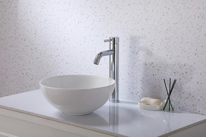 Elegant Furniture & Lighting - Victor Single Hole Single Handle Bathroom Faucet in Chrome - FAV-1007PCH veiw 2