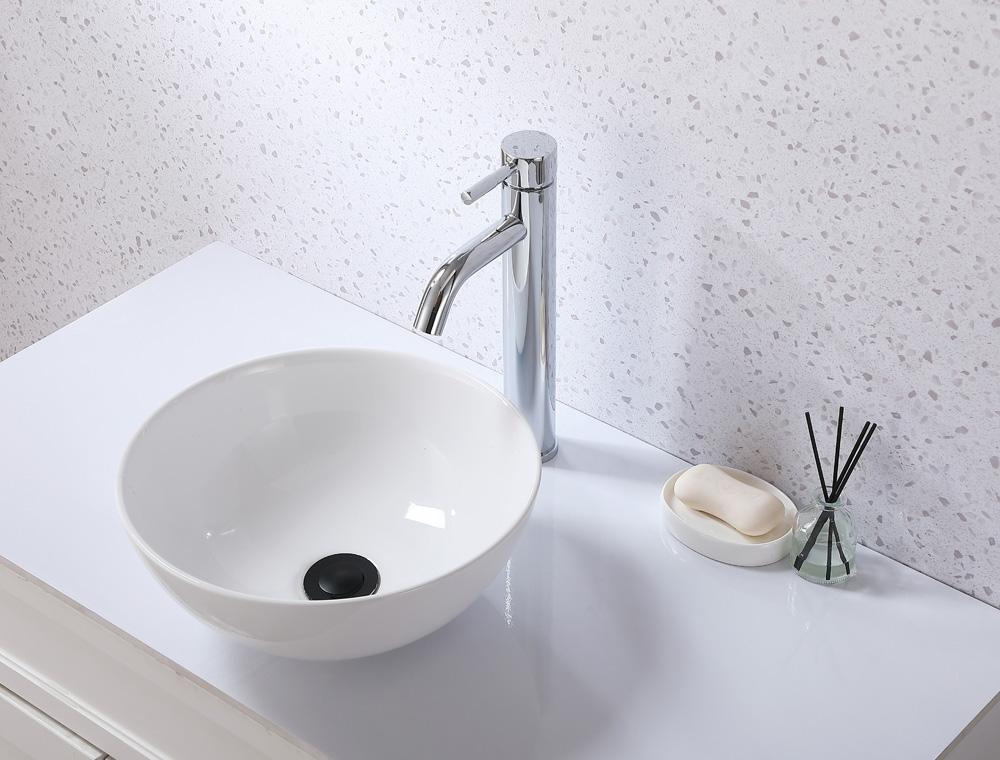 Elegant Furniture & Lighting - Victor Single Hole Single Handle Bathroom Faucet in Chrome - FAV-1007PCH veiw 3