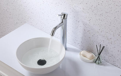 Elegant Furniture & Lighting - Victor Single Hole Single Handle Bathroom Faucet in Chrome - FAV-1007PCH veiw 4