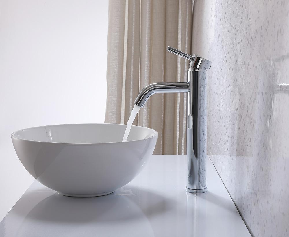 Elegant Furniture & Lighting - Victor Single Hole Single Handle Bathroom Faucet in Chrome - FAV-1007PCH veiw 5