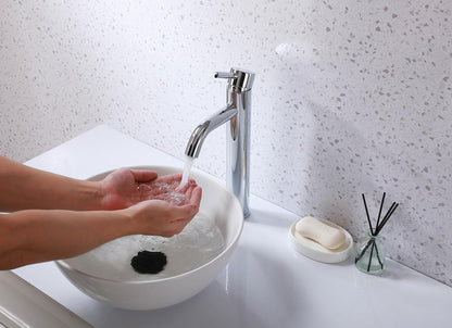 Elegant Furniture & Lighting - Victor Single Hole Single Handle Bathroom Faucet in Chrome - FAV-1007PCH veiw 6