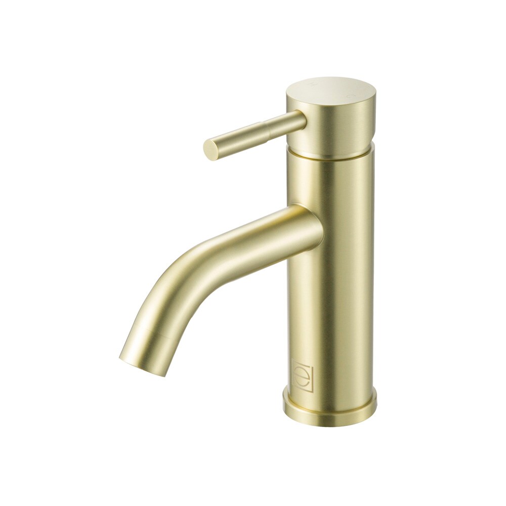 Elegant Furniture & Lighting - Victor Single Hole Single Handle Bathroom Faucet in Brushed Gold - FAV-1006BGD veiw 1