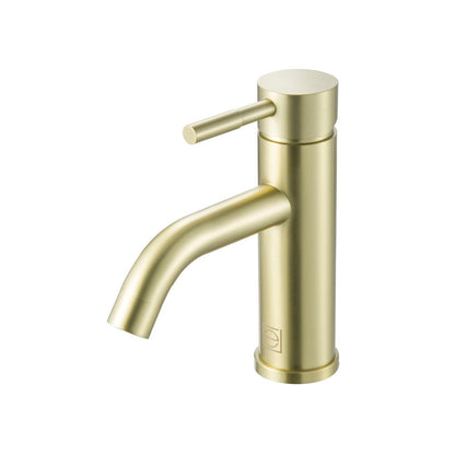 Elegant Furniture & Lighting - Victor Single Hole Single Handle Bathroom Faucet in Brushed Gold - FAV-1006BGD veiw 1