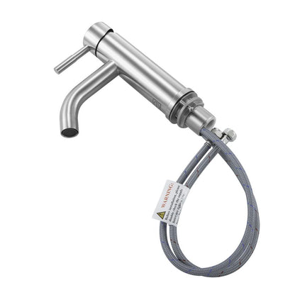 Elegant Furniture & Lighting - Victor Single Hole Single Handle Bathroom Faucet in Brushed Nickel - FAV-1006BNK veiw 7