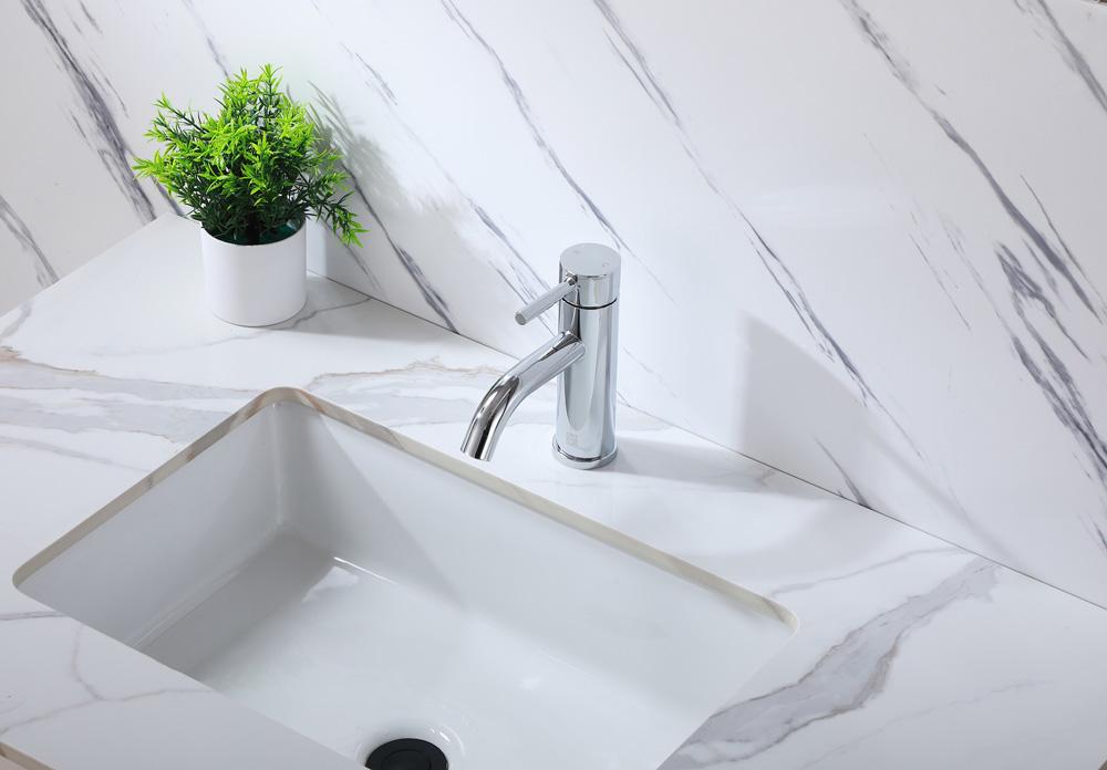 Elegant Furniture & Lighting - Victor Single Hole Single Handle Bathroom Faucet in Chrome - FAV-1006PCH veiw 3