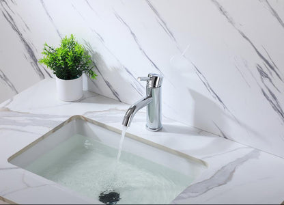 Elegant Furniture & Lighting - Victor Single Hole Single Handle Bathroom Faucet in Chrome - FAV-1006PCH veiw 4