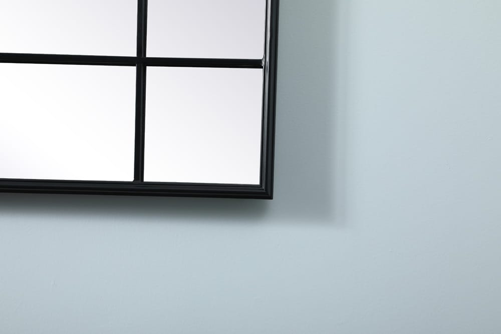 Elegant Furniture & Lighting - Viola French Panel Full Length Mirror 30x70 Inch In Black - MR3FL3070BLK veiw 4