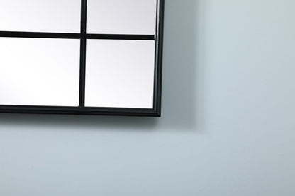 Elegant Furniture & Lighting - Viola French Panel Full Length Mirror 30x70 Inch In Black - MR3FL3070BLK veiw 4