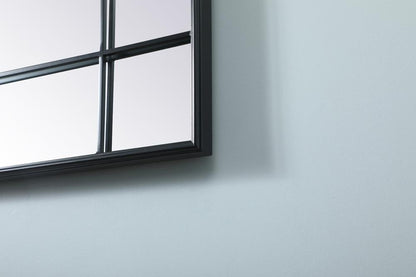 Elegant Furniture & Lighting - Viola French Panel Full Length Mirror 30x70 Inch In Black - MR3FL3070BLK veiw 5