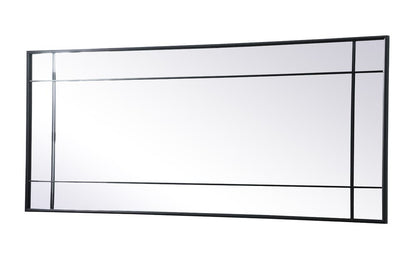 Elegant Furniture & Lighting - Viola French Panel Full Length Mirror 30x70 Inch In Black - MR3FL3070BLK veiw 8