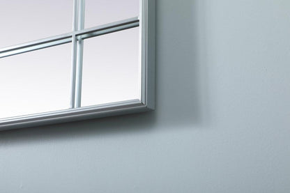 Elegant Furniture & Lighting - Viola French Panel Full Length Mirror 30x70 Inch In Silver - MR3FL3070SIL veiw 5
