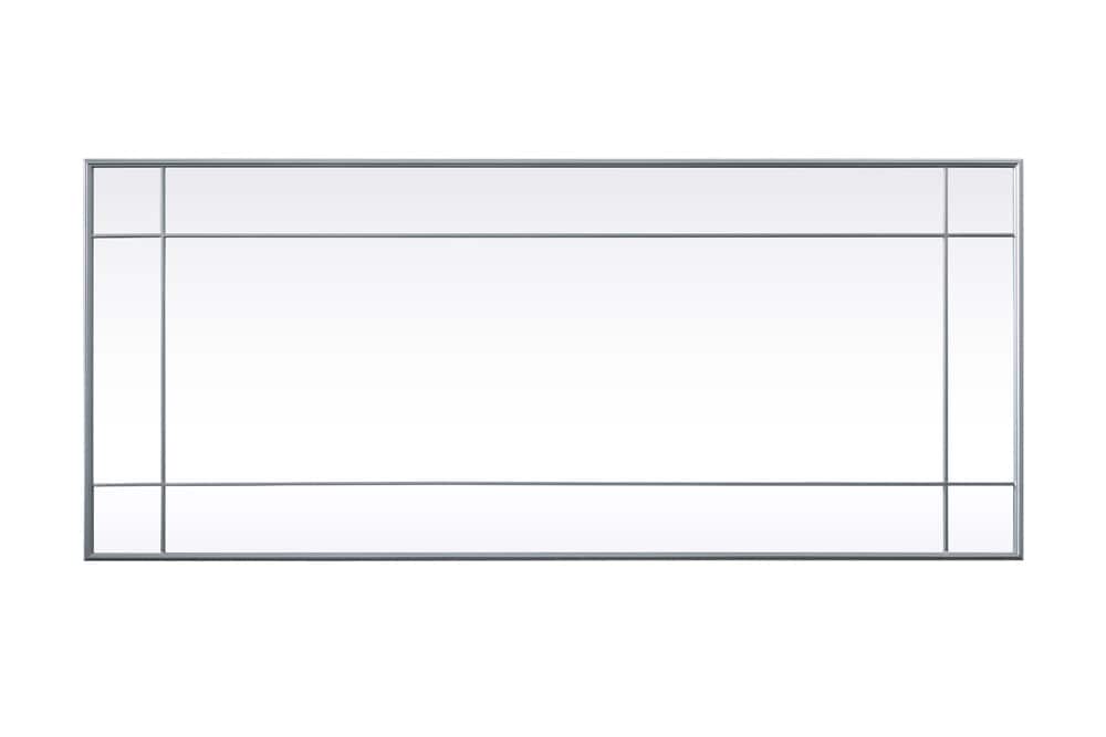 Elegant Furniture & Lighting - Viola French Panel Full Length Mirror 30x70 Inch In Silver - MR3FL3070SIL veiw 7