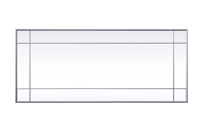 Elegant Furniture & Lighting - Viola French Panel Full Length Mirror 30x70 Inch In Silver - MR3FL3070SIL veiw 7